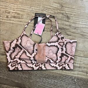 Pretty little things  snake print sports bra